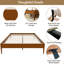 Structure de lit plateforme en bois de bambou sec massif de 15 pouces de hauteur-947624869-947624890