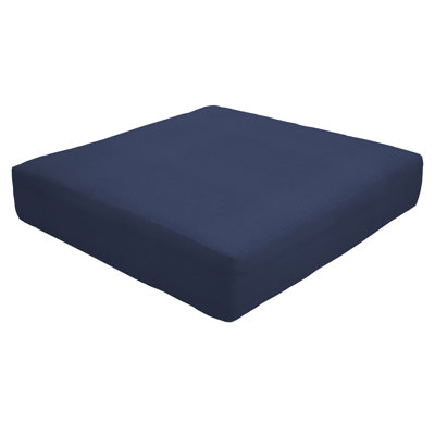 Coussin de repose-pieds Sunbrella intérieur / extérieur Knife Edge