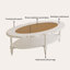 Table basse de luxe rétro en bois massif clair-103409680-103409679