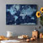 Carte du monde - impression sur toile tendue