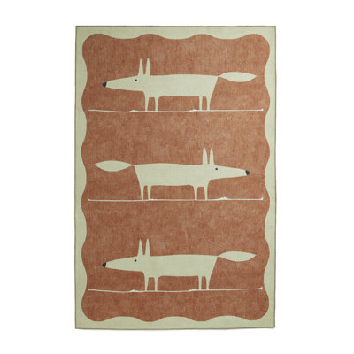 Scion Animal Print Digitally Printed 76cm X 150cm Area Rug