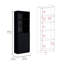 3 Piece Living Room Set With 3 Bookcases Black Design
