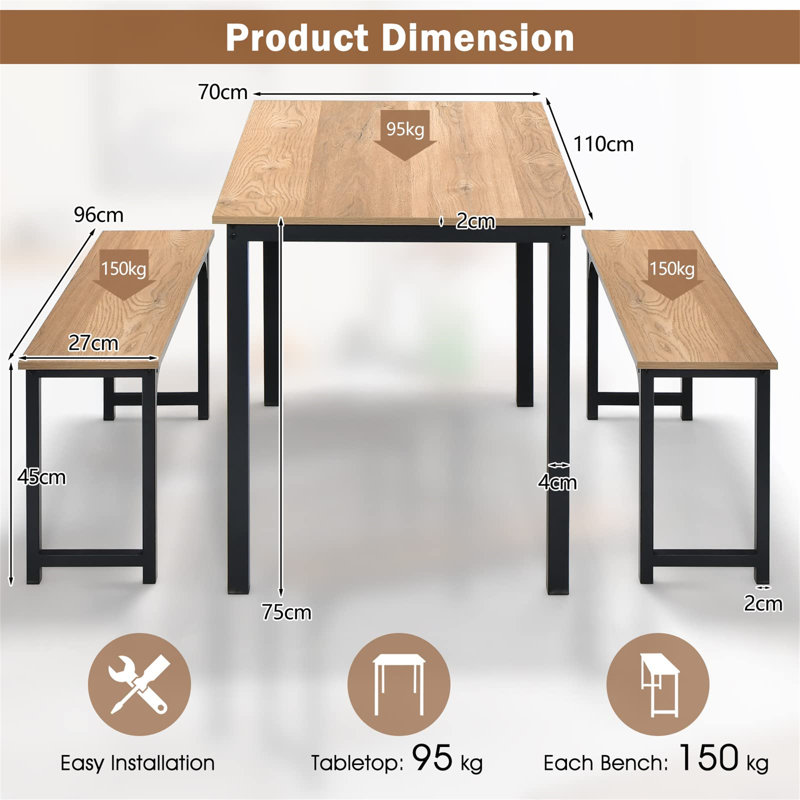 Crose 4 - Person Dining Set