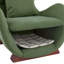 Chaise d'appoint moderne en polyester beige avec espace de rangement pour animaux de compagnie - capacité de 330 lb, chaise longue de salon, conception élégante et durable-843219388