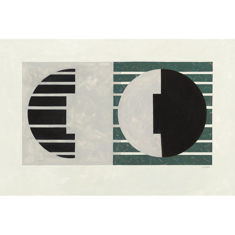 Latitude Green by Mike Schick - Wrapped Canvas Painting, 30cm H x 46cm W
