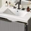 Meuble-lavabo autoportant de 30 po avec lavabo en céramique et tiroirs à extension complète-126271715