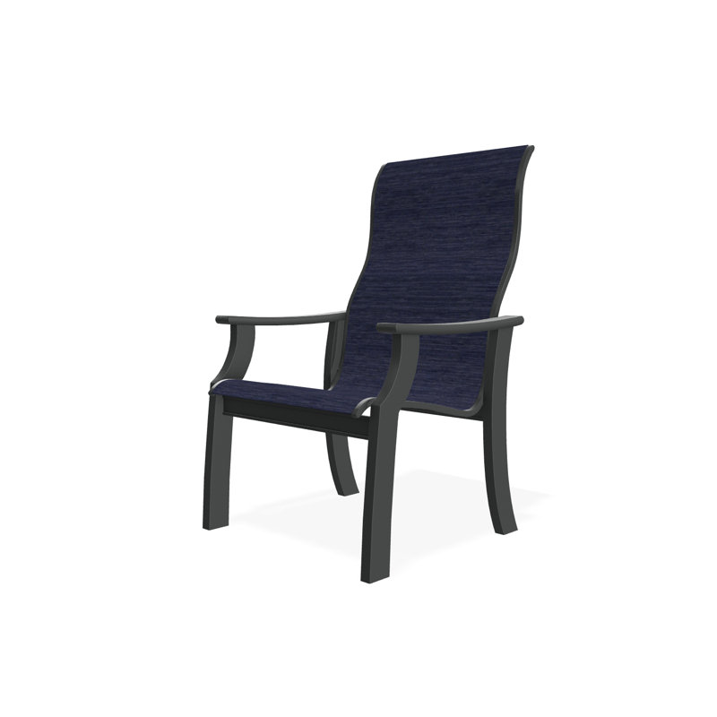 St. Catherine Polymer Outdoor Lounge Chair, Graphite, Destiny Steel