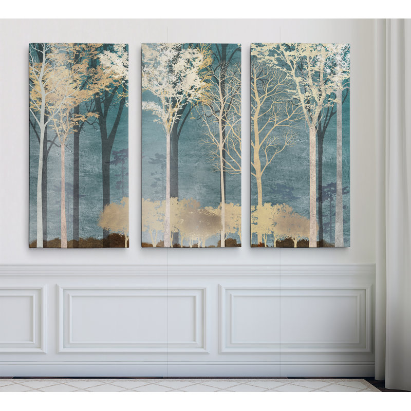 Into the Woods, image à pièces multiples sur toile tendue, H 40 po x l 60 po x 1,5 po