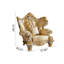Fauteuil en cuir de vache 39,37 po