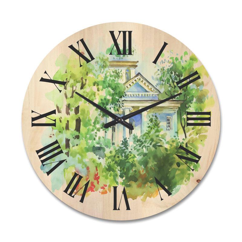 Solid Wood Wall Clock, Large