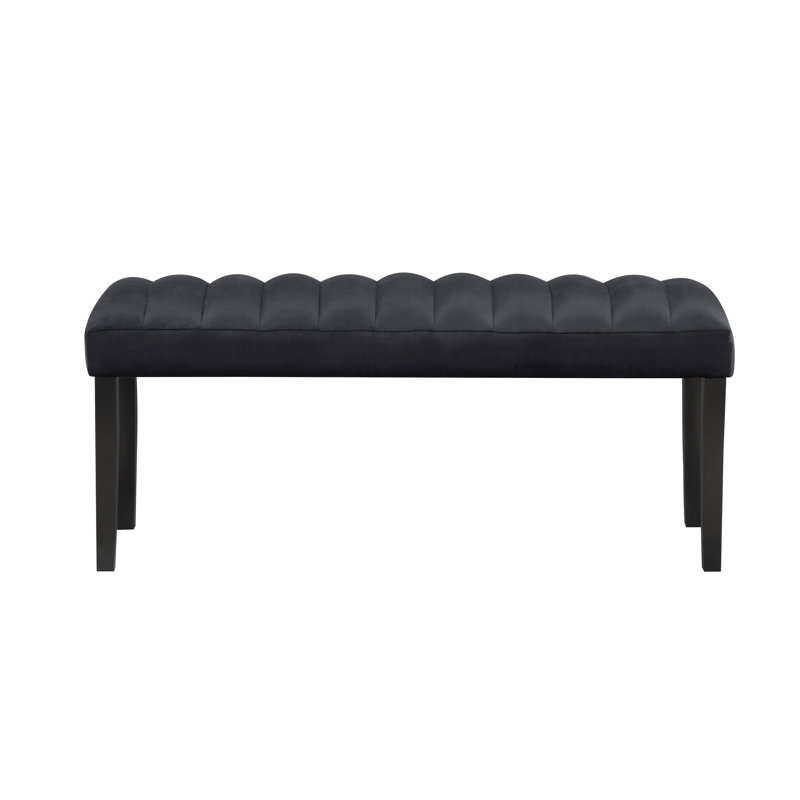 Lileigh Microfiber / Microsuede Upholstered Bench