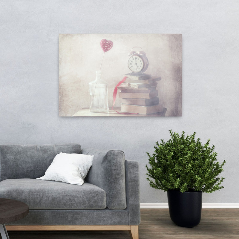 «Dreamy Love Time», impression d'art romantique rétro, H 32 po x l 48 po