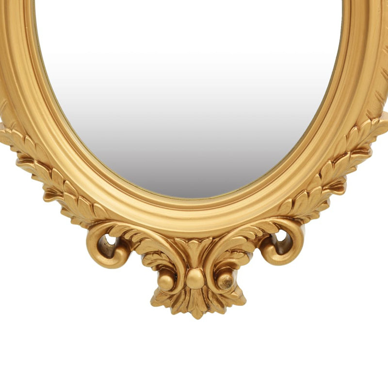 Ginn Oval Wall Mirror, Gold