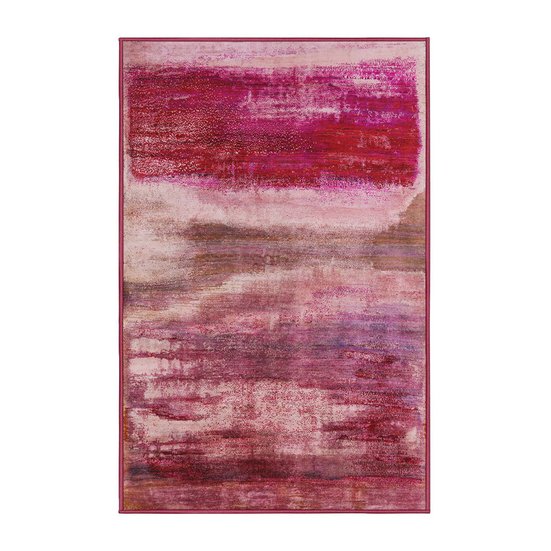 Tapis 100% moderne de style Mid-Century 2082 lavable à la machine, Rectangle de 5 pi x 8 pi