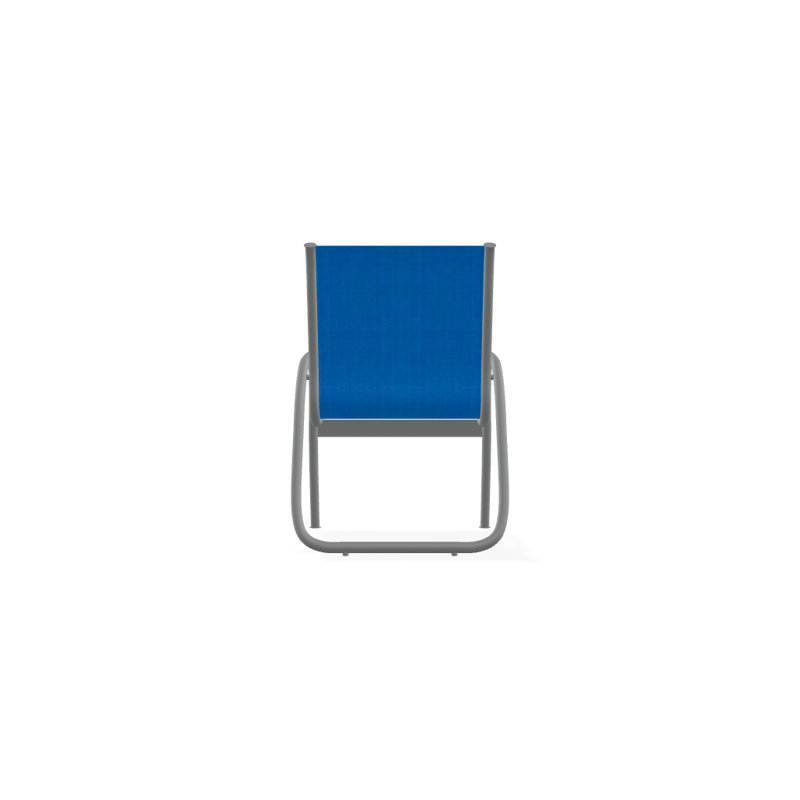 Fauteuil de patio Gardenella, Graphite texturé, Bleu pacifique 28D