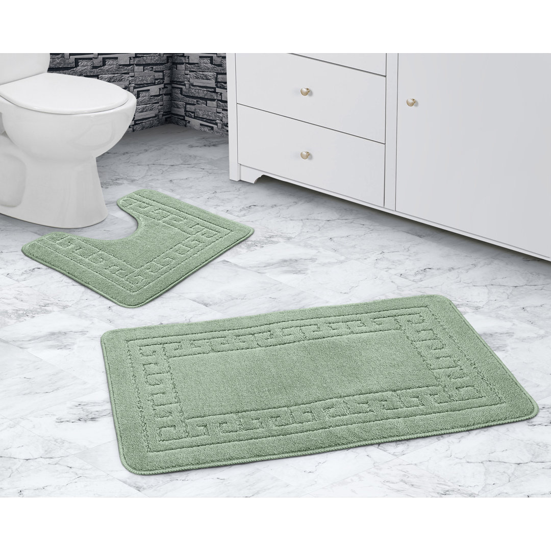 Greek Key Rectangle Bath Set