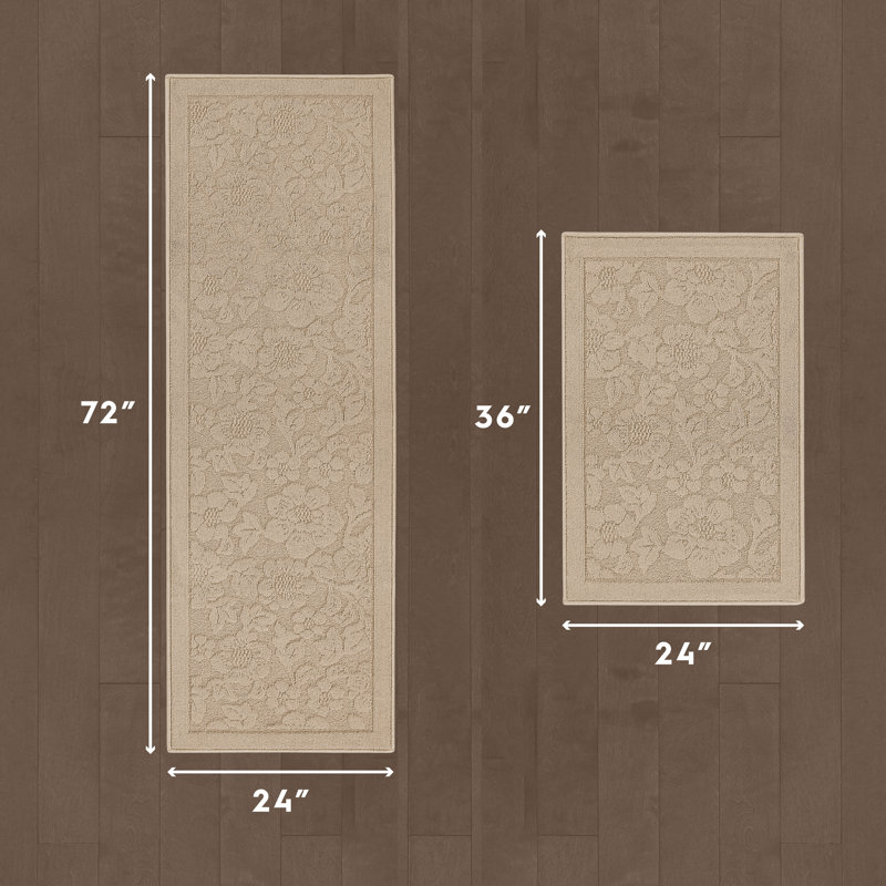 Laura Ashley Rosemoor Hi-Low Tufted Rugs, Beige