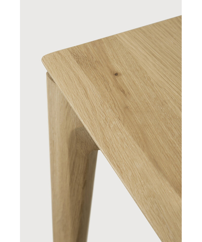 Bok Solid Wood Dining Table, Varnished Oak, 30"H x 118"L x 39.5"W