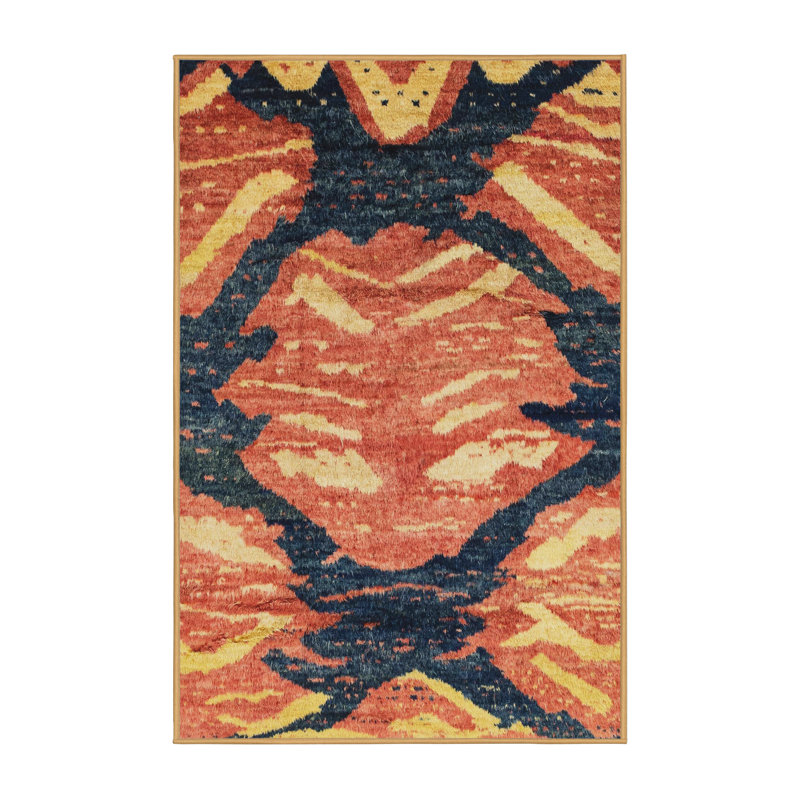 Abstract Indoor Rug, Rectangle 7' x 9'