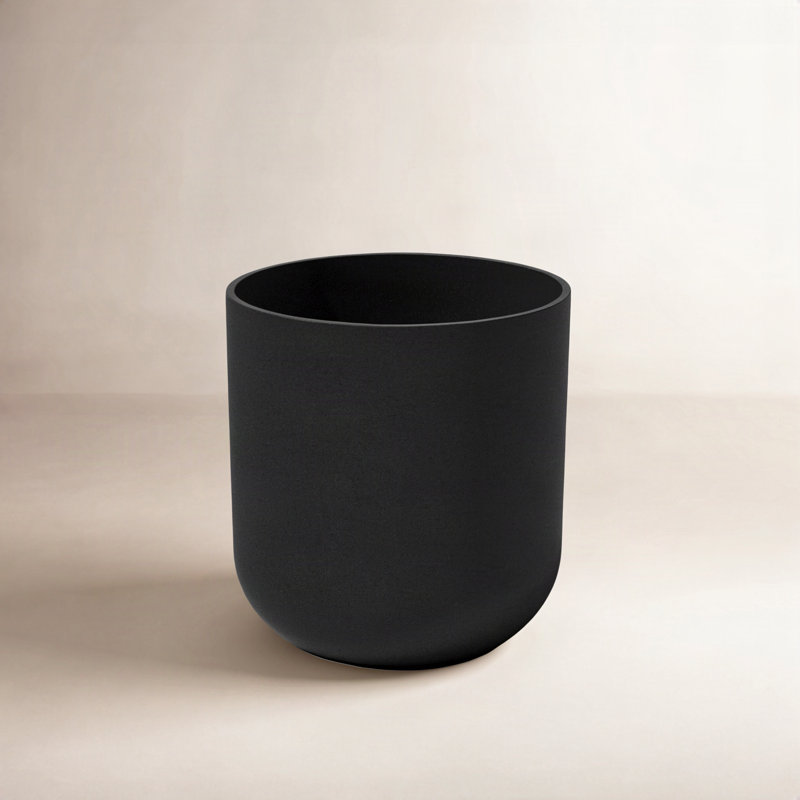 Pot à fleurs Pure Series, H 15,25 po x l 15 po x P 15 po, Noir, 1
