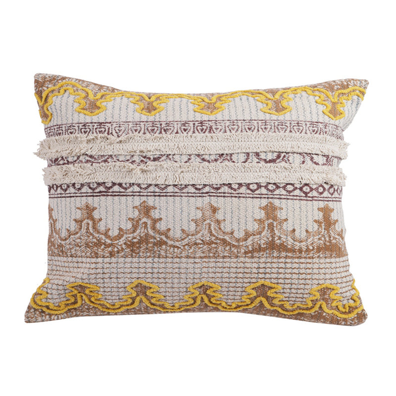 Coates Indoor / Outdoor Geometric Backrest Pillow Cover