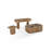 Juba Walnut Console Table In Mongoose