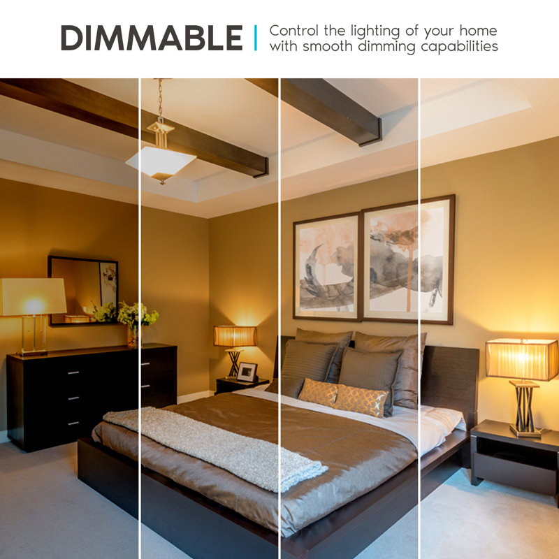 9 Watt (60 Watt Equivalent), A19 LED, Dimmable Light Bulb, E26/Medium (Standard) Base, 2700K