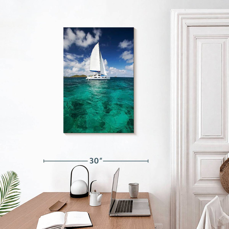 Mehar Catamaran Boat, 30" H x 20" W