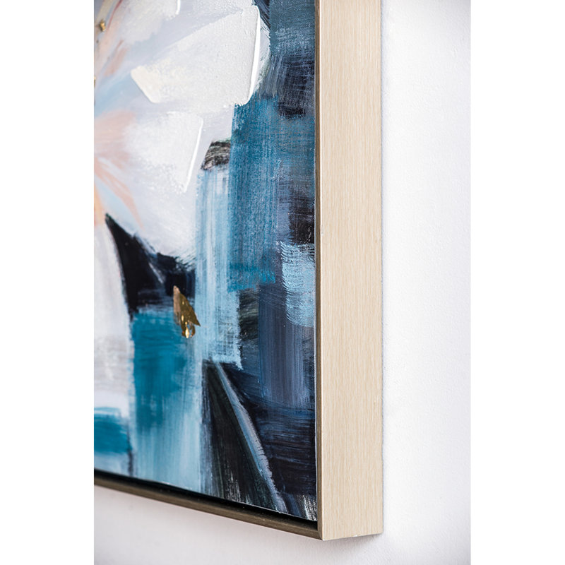 Impression sur toile grand rectangle 32,5 po x 40 po pour la maison, le salon, la cuisine, le vestibule, le bureau, peint à la main avec des balcons de fleurs roses