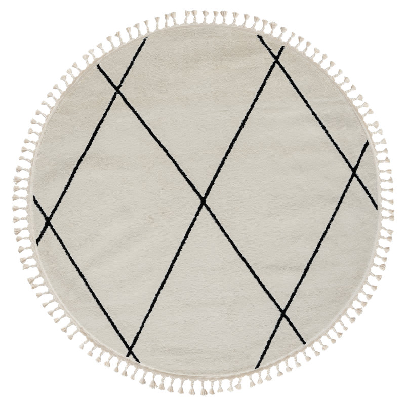 Charm Tapis white Rug, Round 190cm