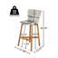 Ensemble de 2 tabourets de bar d'extérieur, tabourets de bar pour la maison, patio-1412681150