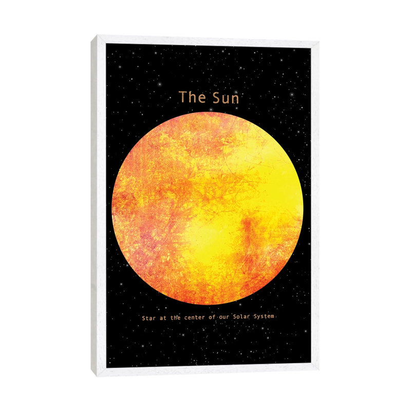 The Sun by Terry Fan - Floater Frame Gallery-Wrapped Canvas Giclée on Canvas, White, 101.6 cm H x 66.04 cm W