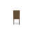 5 Piece Dining Room Table Set Includes a Rectangle Kitchen Table with Butterfly Leaf and 4 Brown Linen Fabric Parson Chairs, Mahogany-1818010294