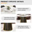 Table de salle à manger 59,05 po Modern White Stone