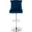 Jiar Swivel Upholstered Adjustable Height Counter Stool with Metal Frame,Dark Blue Bar Stools -2082220948-2082304903