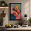 Pomegranates in Float Modern - Wrapped Canvas-395743025-395743027