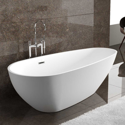 59'' x 29'' Freestanding Soaking Acrylic Bathtub