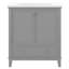 Armoire de salle de bain 30 "avec lavabo gris - porte de meuble-lavabo moderne avec tablette-635659043