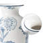 Vase en céramique, vase bleu et blanc pour la décoration intérieure
