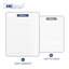Turner 500mm x 420mm White Rectangular Wall Hung Bathroom Sink Basin with Overflow