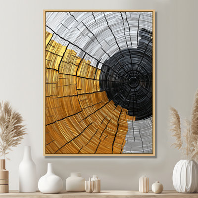Reproduction d'art sur toile encadrée "Golden Trees" par Roots Of Serenity II