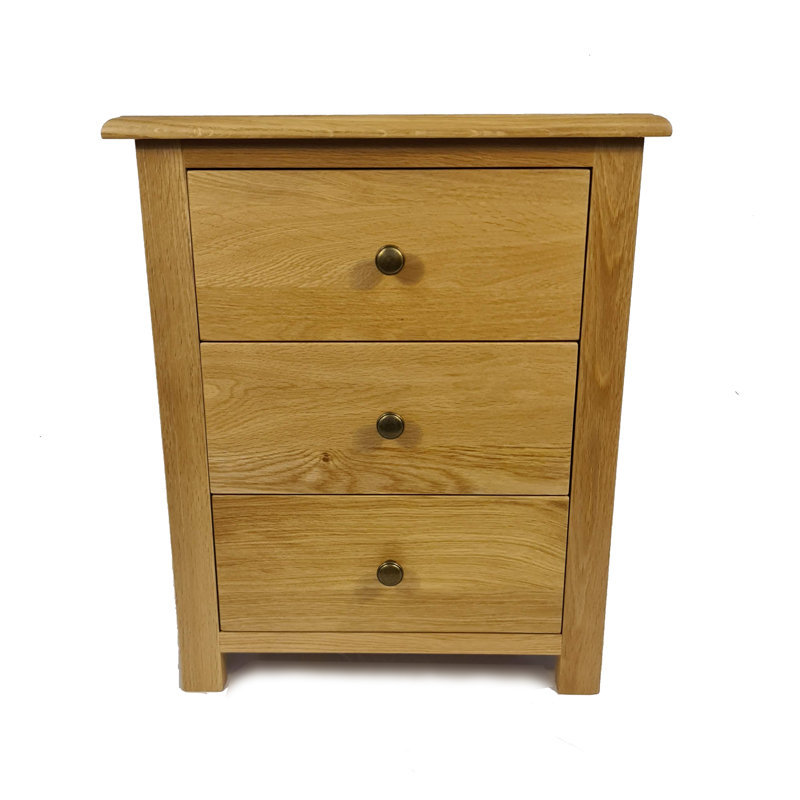 Tanesha Solid Wood 50cm W 3 - Drawer Chest of Drawers