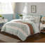 Ensemble d'édredon en percale de coton 9 pièces très grand turquoise-125330202-125330205