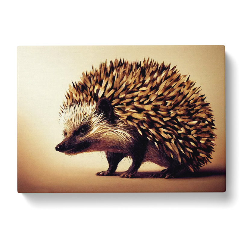 A Handsome Hedgehog - Wrapped Canvas, 40cm H x 60cm W x 3cm D