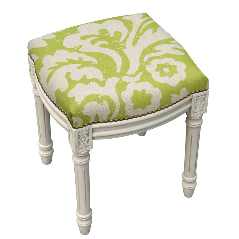 Tabouret de coiffeuse Alameda, Vert chartreuse