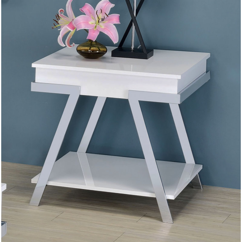 Table de bout de style contemporain 1pc