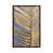 Toile avec cadre en bois brun classique