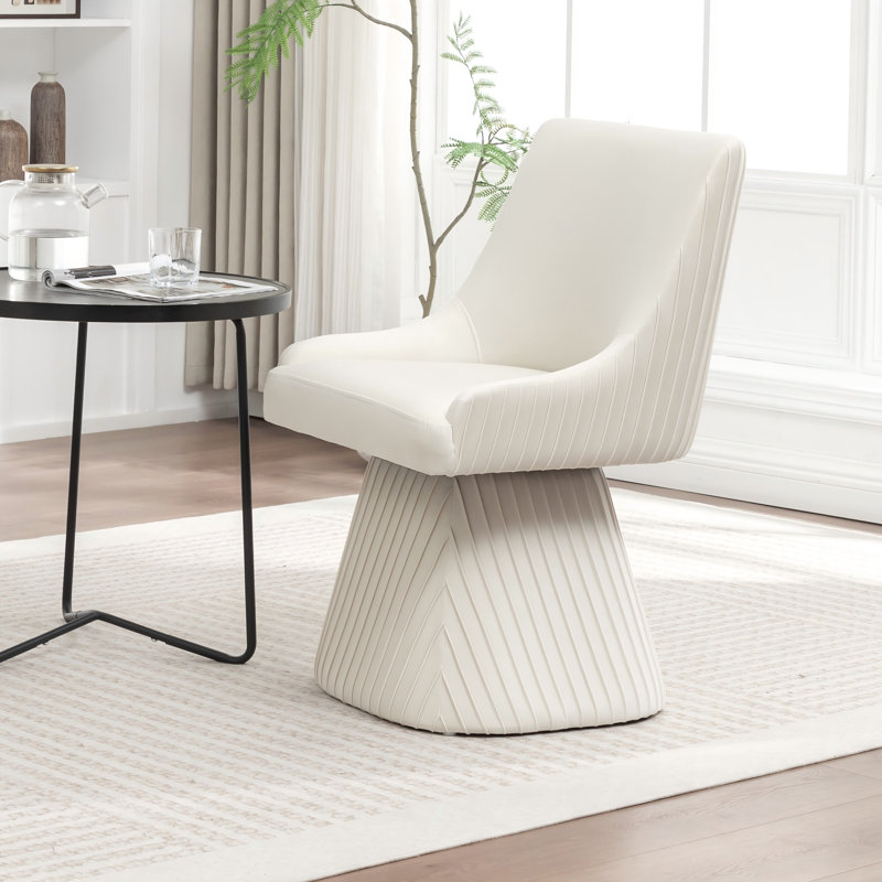 Euclid Modern Velvet Dining Chair, Beige