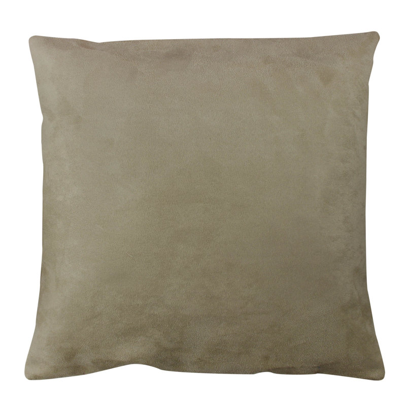 Coussin gris (17,0 x 17,0 pouces), 100% polyester avec rembourrage en silicone | Lavable et repassable, fermeture à glissière dissimulée | Parfait pour la décoration intérieure, confortable et élégant pour un canapé, une chaise ou un lit