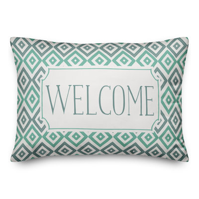  Housse et coussin rectangulaires d'extérieur Welcome Diamonds
